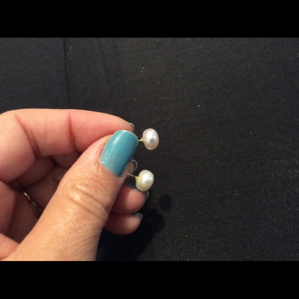 New Genuine Freshwater Pearl EARRINGS Cream White - Picture 5 of 7